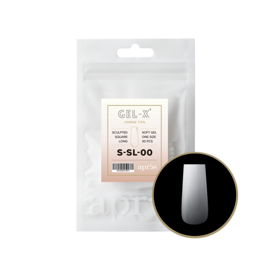APRÉS Gel-X® Ombre Sculpted Square Long Refill Bag-00