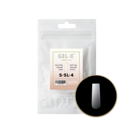 APRÉS Gel-X® Ombre Sculpted Square Long Refill Bag-4