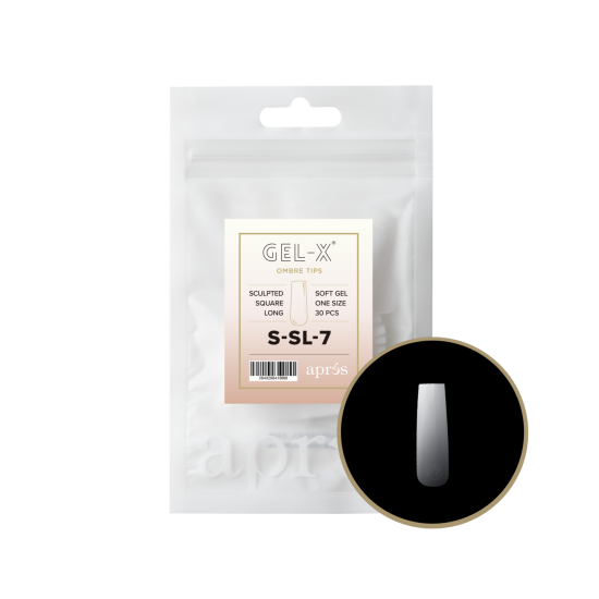 APRÉS Gel-X® Ombre Sculpted Square Long Refill Bag-7