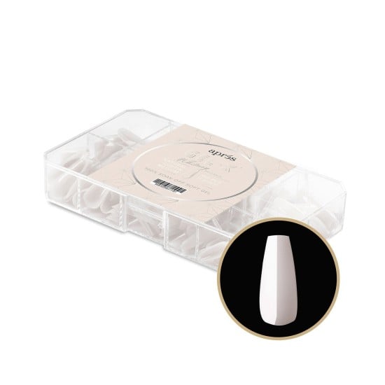 APRÉS  Gel-X Neutrals Natural Whitney Coffin Medium, 150pc