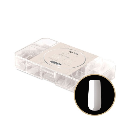 APRÉS  Gel-X Neutrals Natural Whitney Square Medium, 150pc