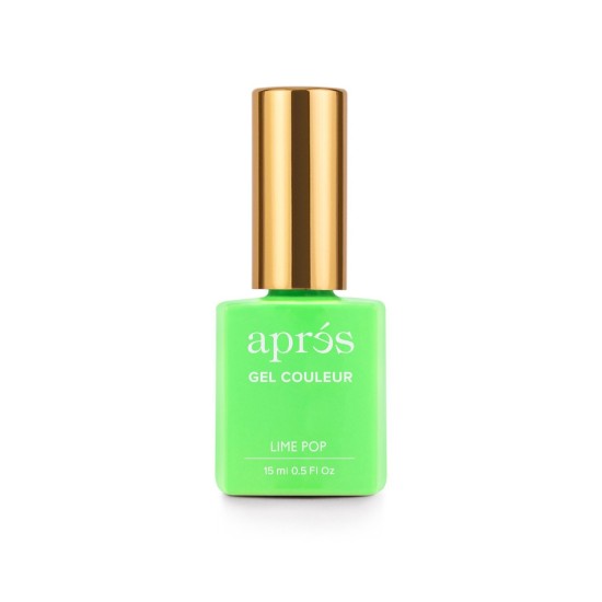 APRÉS Gel Couleur #204 Lime Pop, 0.5 fl oz