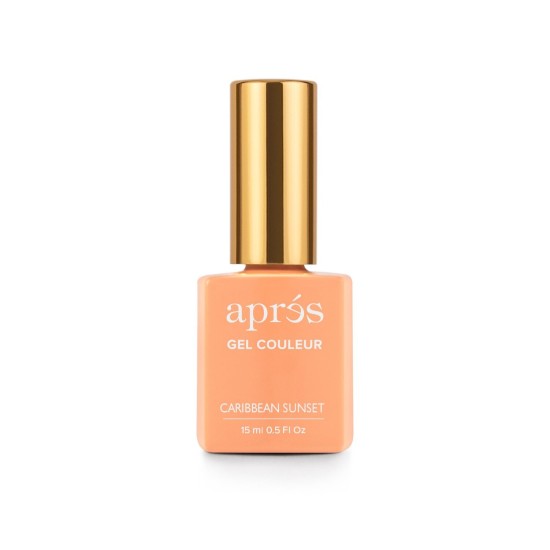 APRÉS Gel Couleur #222 Caribbean Sunset, 0.5 fl oz
