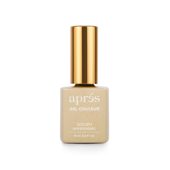 APRÉS Gel Couleur #G08 Gold Anniversary, 0.5 fl oz