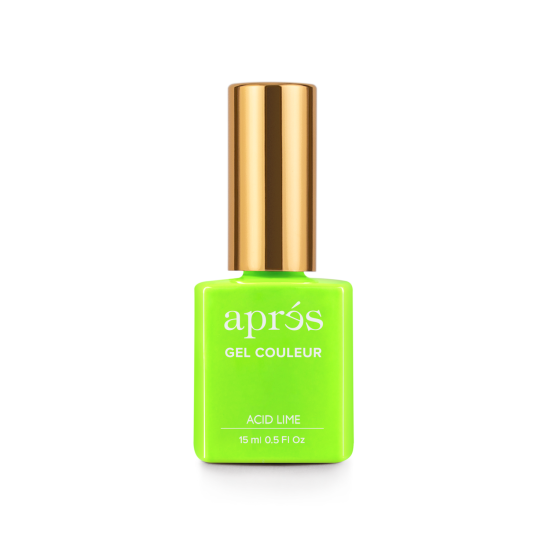 APRÉS Gel Couleur #J18 Acid Lime, 0.5 fl oz