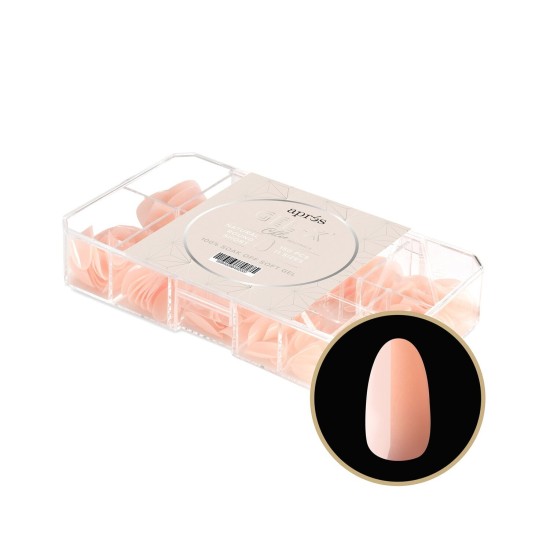 APRES Gel-X® Neutrals Natural Chloe Round Short 150pcs
