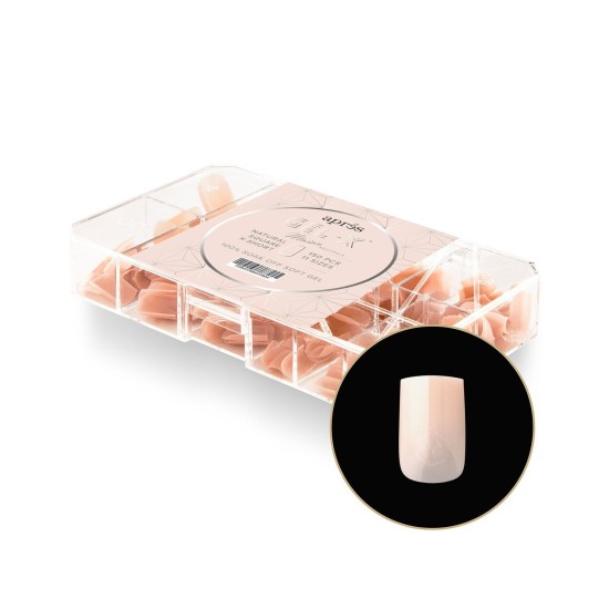 APRÉS Gel-X Neutrals Maise Natural Square X Short, 150pc