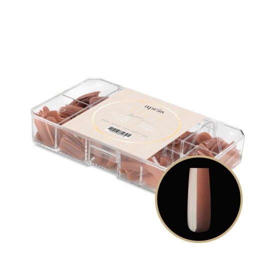 APRÉS  Gel-X Neutrals Sculpted Imani Square Long, 150pc
