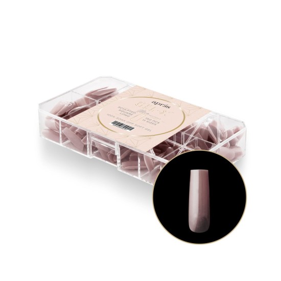 APRÉS  Neutrals Mia Sculpted Square Long, 150pc
