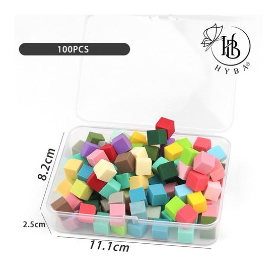 HYBA Mini Ombré Sponges with Grabber Box Set Rainbow