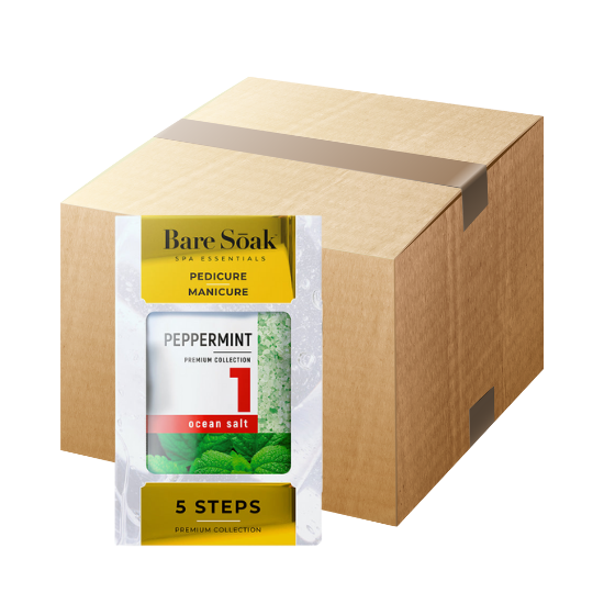 NuRevolution Bare Soak 5 Step Peppermint - 50pc Case