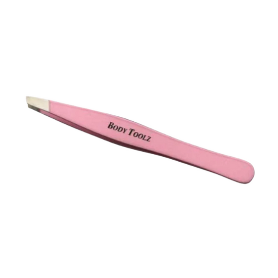 Body Toolz Neon Slant Tip Tweezers Hot Pink