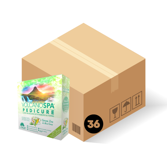 La Palm Spa 5 Step Volcano Green Tea, 36pc Bundle