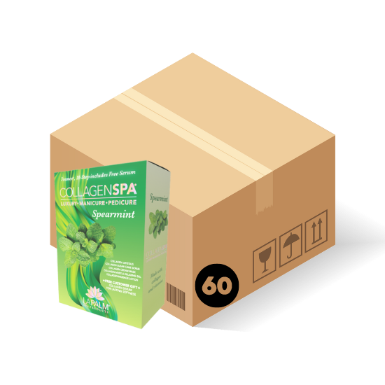 La Palm Spa Collagen 10 Step Spearmint, 60pc Bundle