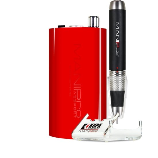 Kupa - Red with KP-55 Handpiece ManiPro Passport Complete Cordless E-Files