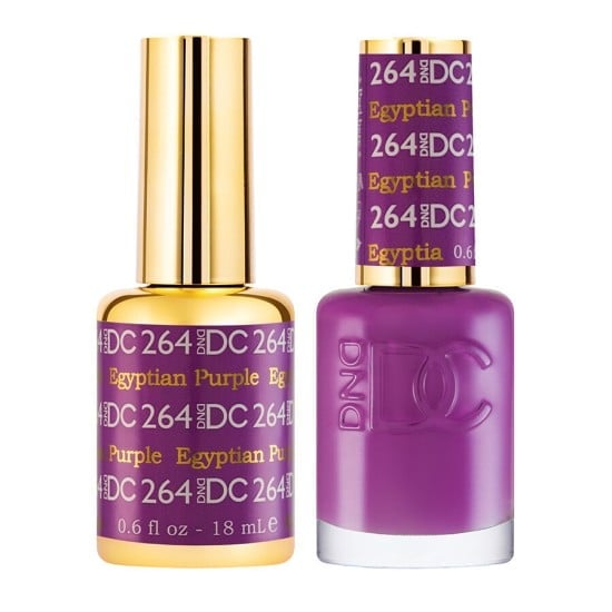 DND DC Pure Gel Polish Set #264 Egyptain Purple, 0.5 fl oz 