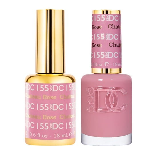 DND DC Pure Gel Polish Set #155 Chateau Rose, 0.5 fl oz 