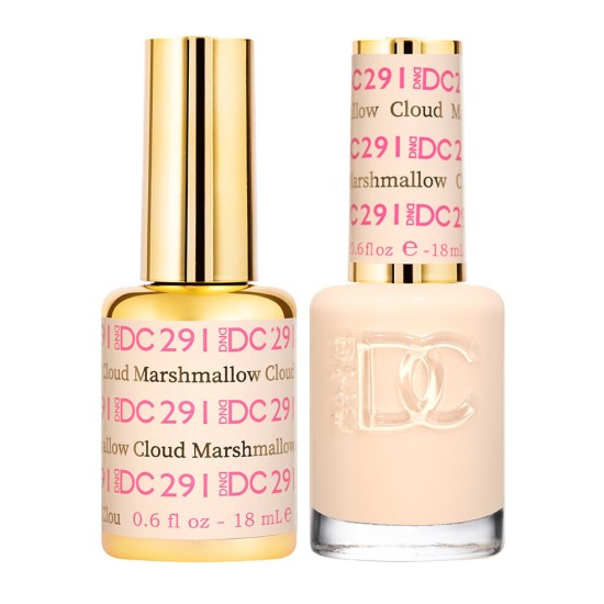 DND DC Pure Gel Polish Set #291 Marshmallow Cloud, 0.5 fl oz 