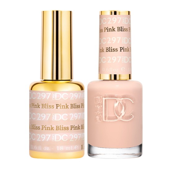 DND DC Pure Gel Polish Set #297 Pink Bliss, 0.5 fl oz 