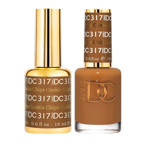 DND DC Pure Gel Polish Set #317 Cookie Chips, 0.5 fl oz 
