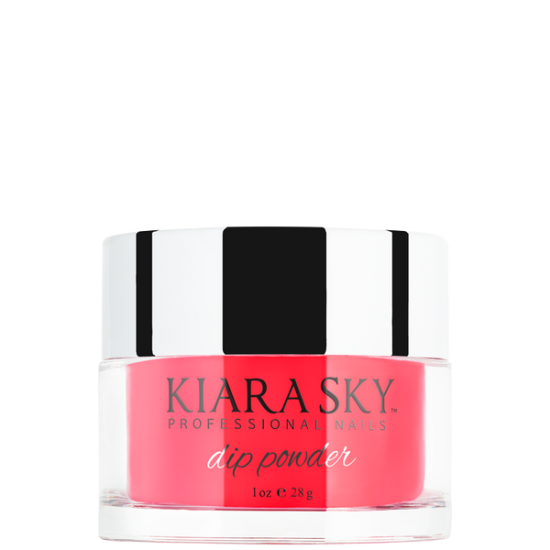 KiaraSky Glow In The Dark Dip Powder #101 Red Hot Glow, 1oz