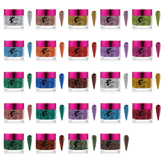 Nitro Diamond Dip Powder Collection, 24pc Bundle