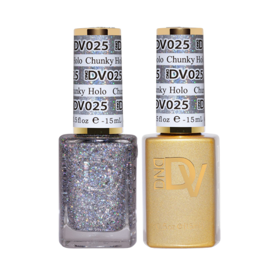 DIVA Gel Polish Set #025 Chunky Holo, 0.5 fl oz