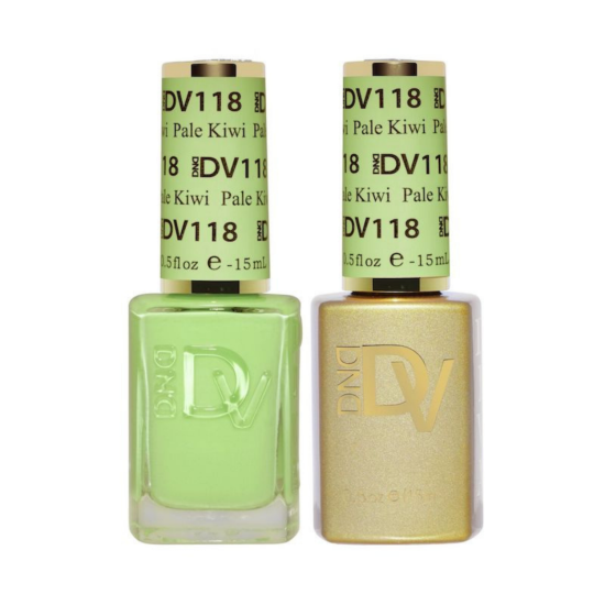 DIVA Gel Polish Set #118 Pale Kiwi, 0.5 fl oz