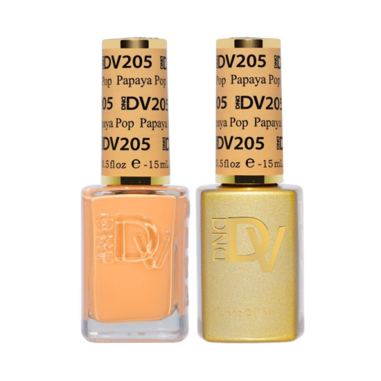 DIVA Gel Polish Set #205 Papaya Pop, 0.5 fl oz