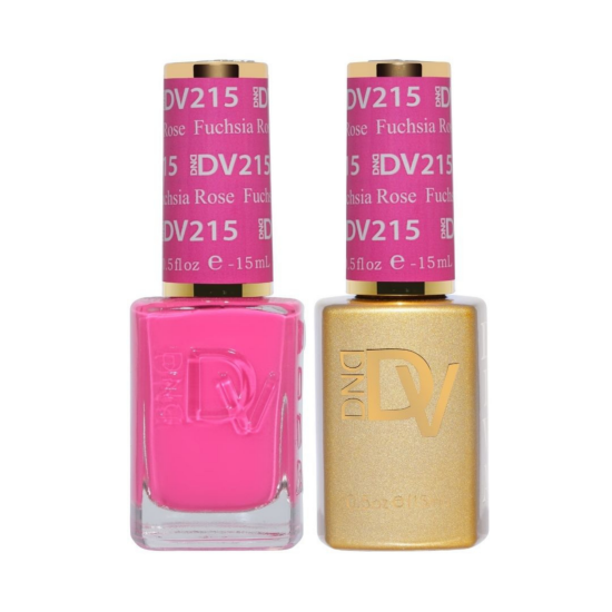 DIVA Gel Polish Set #215 Fuchsia Rose, 0.5 fl oz