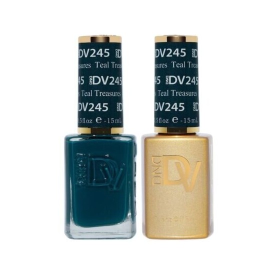 DIVA Gel Polish Set #245 Teal Treasures, 0.5 fl oz