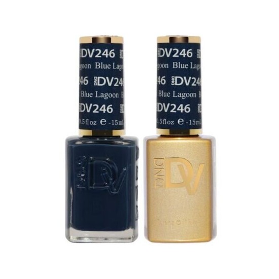 DIVA Gel Polish Set #246 Blue Lagoon, 0.5 fl oz