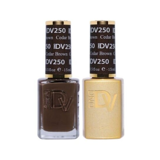 DIVA Gel Polish Set #250 Cedar Brown, 0.5 fl oz