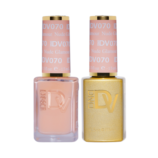 DIVA Gel Polish Set #070 Nude Glamour, 0.5 fl oz