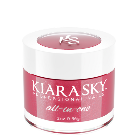 KiaraSky Dip Powder All In One #5029 Frosted Wine, 2oz