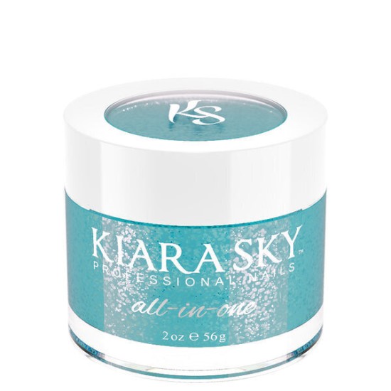 KiaraSky Dip Powder All In One #5075 Cosmic Blue, 2oz