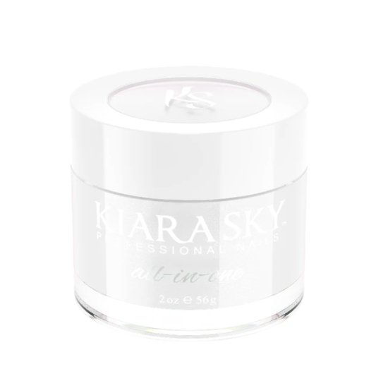 KiaraSky Dip Powder All In One #016 Glistening Snow Cover, 2oz