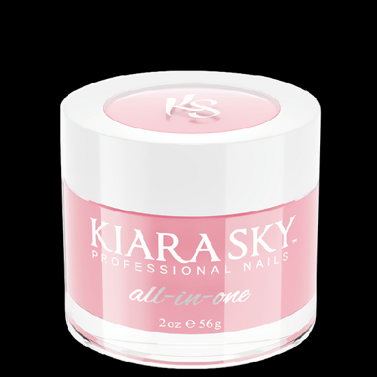KiaraSky Dip Powder All In One Dark Pink, 2oz