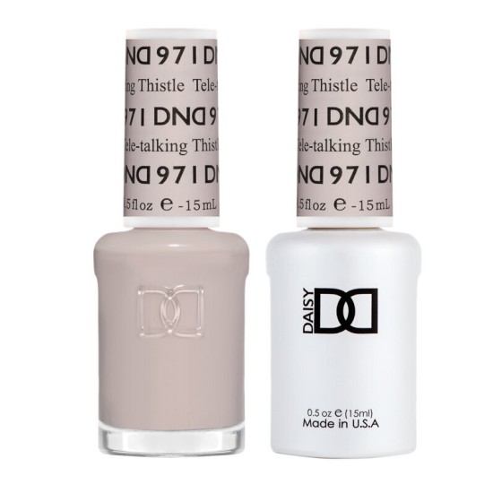 DND Gel Polish Set #971 Tele-talking Thistle, 0.5 fl oz, Peace