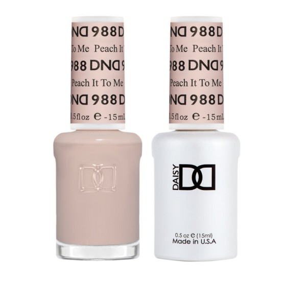 DND Gel Polish Set #988 Peach It To Me, 0.5 fl oz, Peace