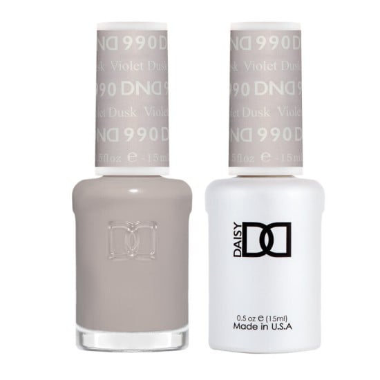 DND Gel Polish Set #990 Violet Dusk, 0.5 fl oz, Peace
