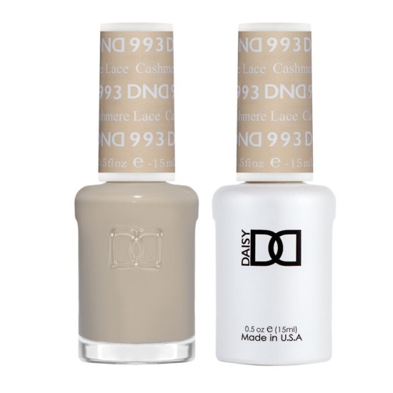 DND Gel Polish Set #993 Cashmere Lace, 0.5 fl oz, Peace