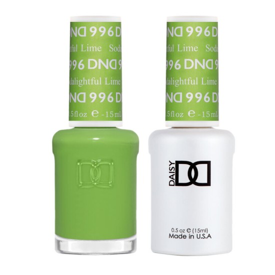 DND Gel Polish Set #996 Sodalightful Lime, 0.5 fl oz, Peace