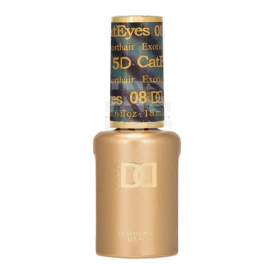 DND 5D Cat Eye #08 Exotic Shorthair, 0.5 fl oz 