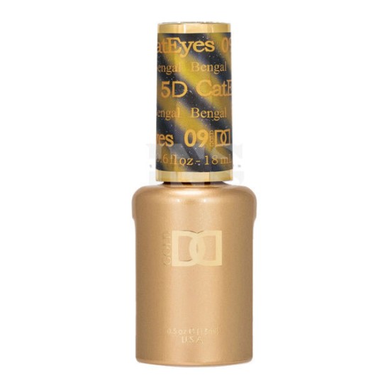 DND 5D Cat Eye #09 Bengal, 0.5 fl oz 