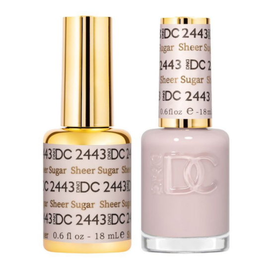 DC Pure Gel Polish Set #2443 Sheer Sugar, 0.5 fl oz