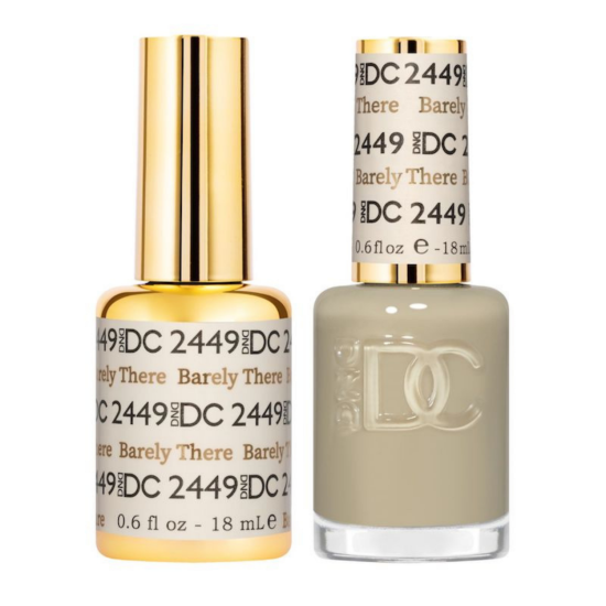 DC Pure Gel Polish Set #2449 Barely There, 0.5 fl oz