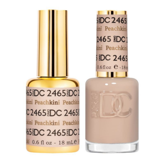 DC Pure Gel Polish Set #2465 Peachkini, 0.5 fl oz