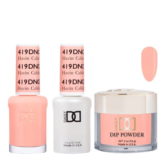 DND Dip Gel Polish Set #419 Havin Cabbler, 3pc Bundle Trio