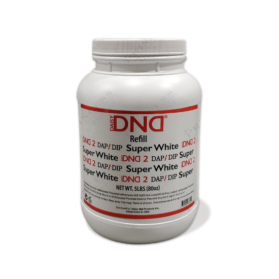 DND Super White #2 Dip Powder, 5lbs Value Size